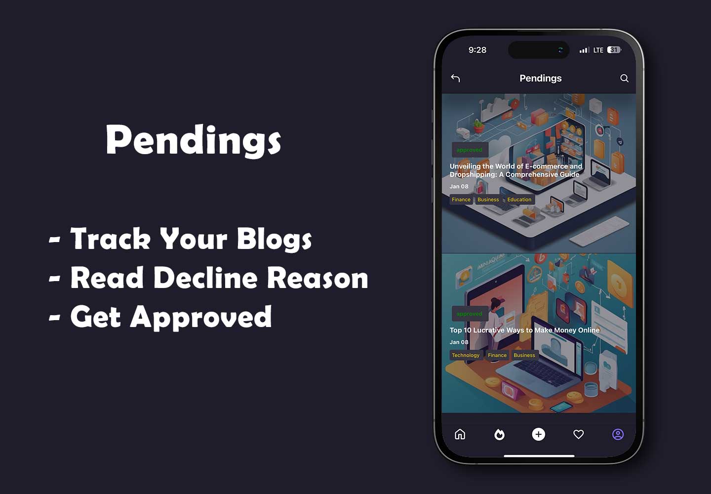 Blogging Mobile Application | Pencil Zone - 11